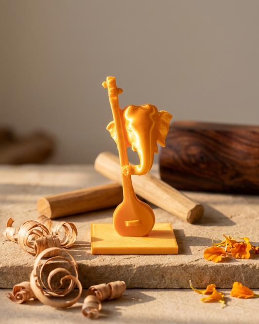 Lord Shiva Musical Flute Wooden Showpiece
