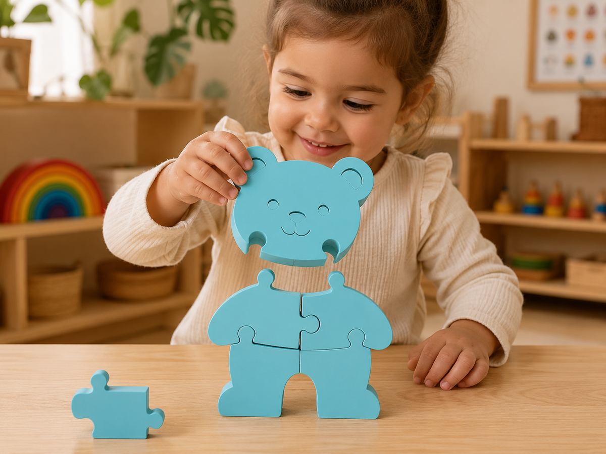 Animal Puzzle Set for Kids – Montessori Style Educational Toy | Set of 5 3D Printed