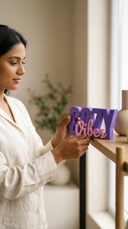 Cozy Tribes 3D Decorative Name Stand