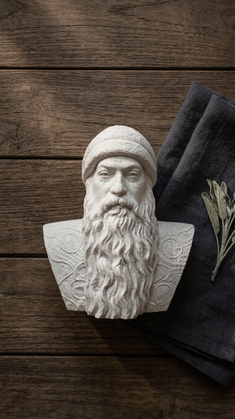Osho Rajneesh 3D Printed Bust