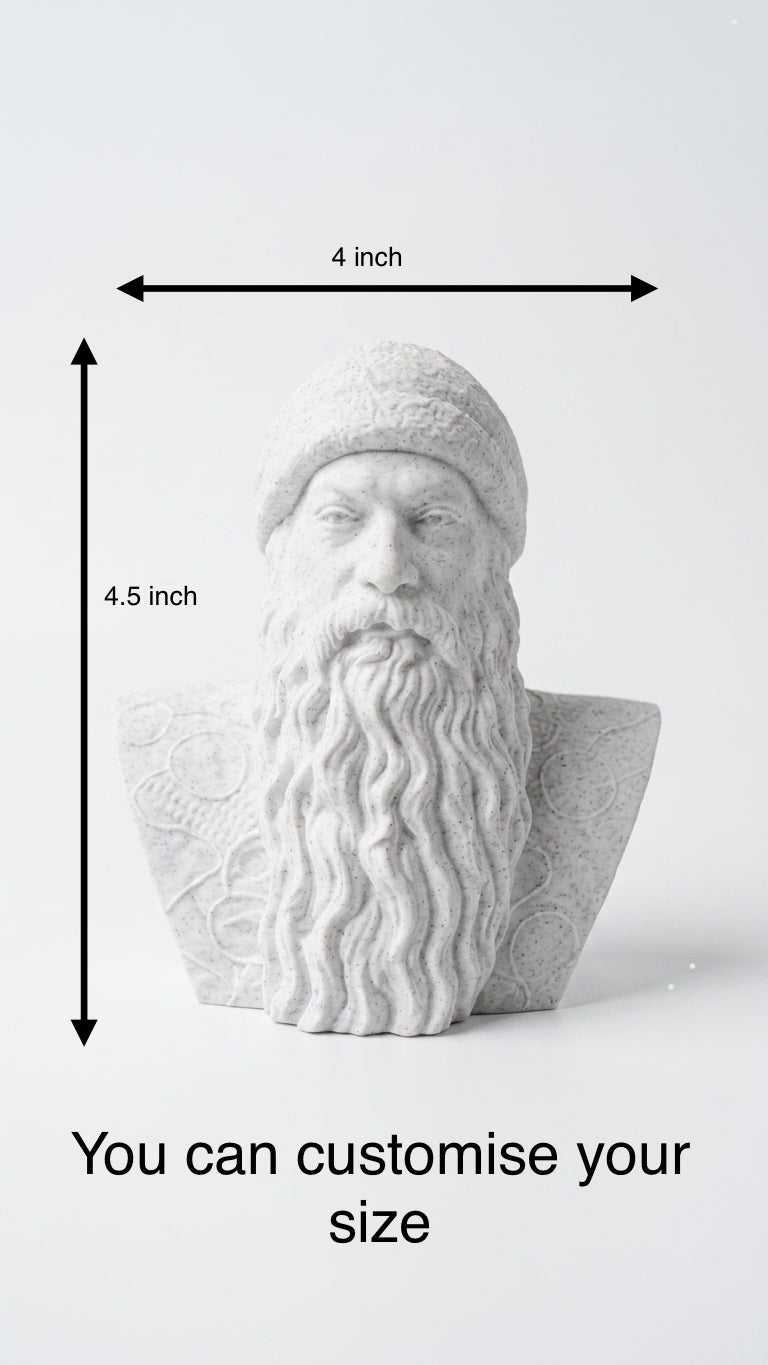 Osho Rajneesh 3D Printed Bust