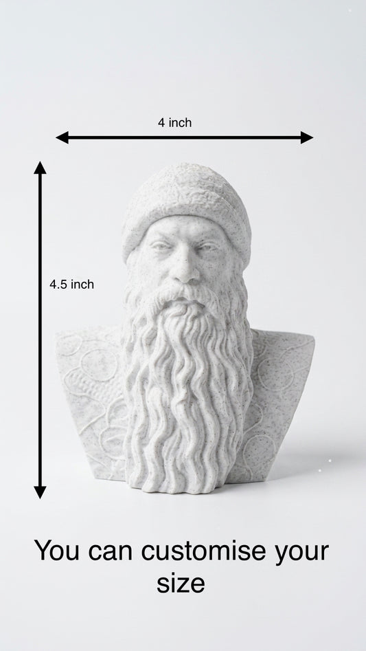Osho Rajneesh 3D Printed Bust