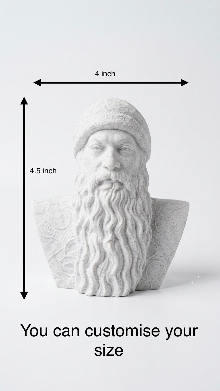 Osho Rajneesh 3D Printed Bust