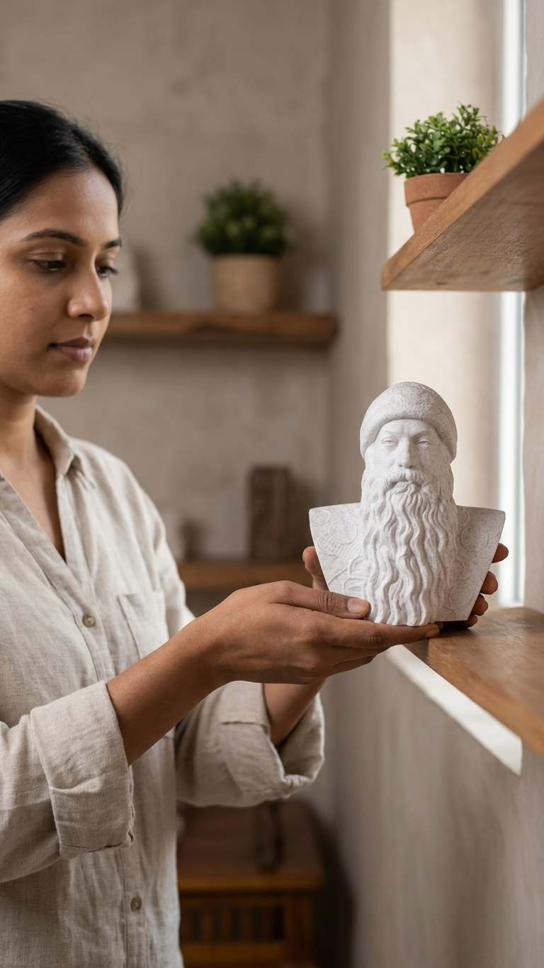Osho Rajneesh 3D Printed Bust