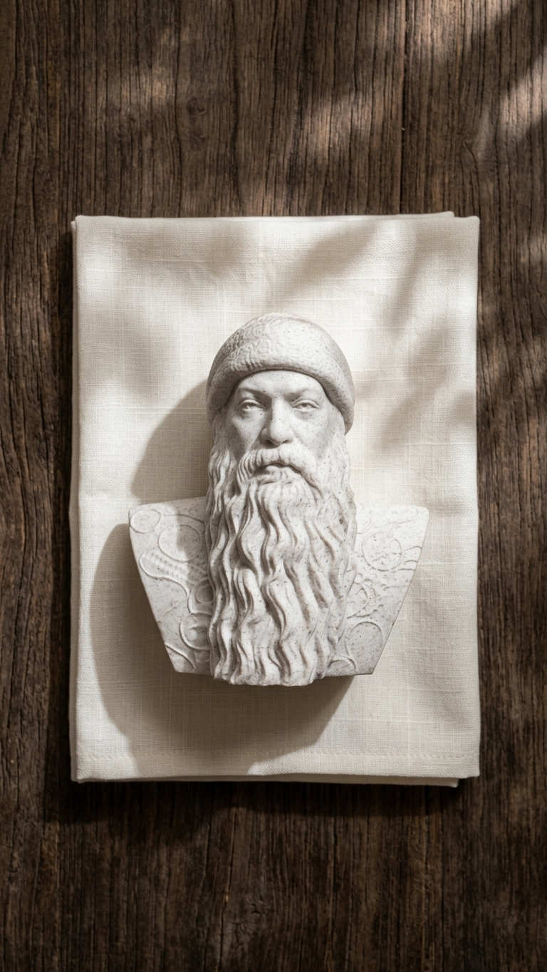 Osho Rajneesh 3D Printed Bust