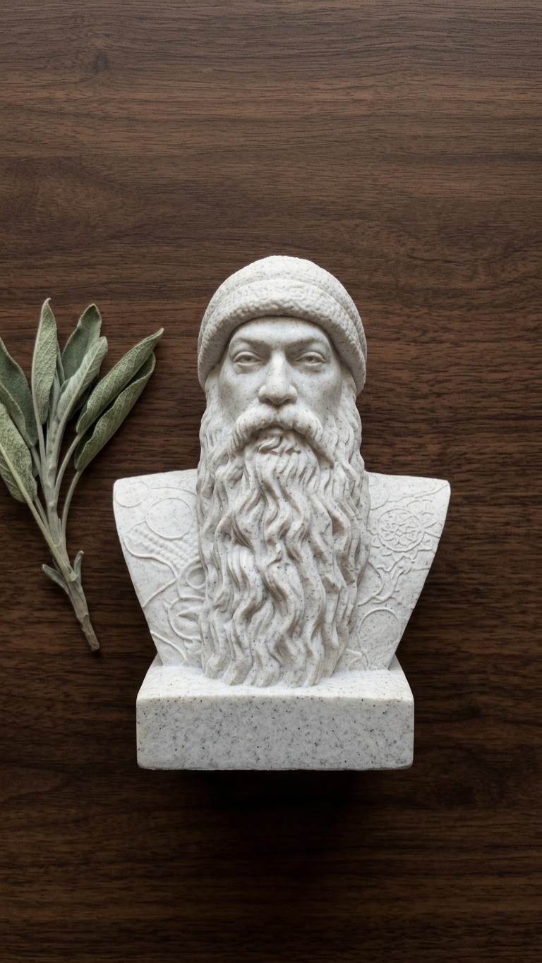 Osho Rajneesh 3D Printed Bust
