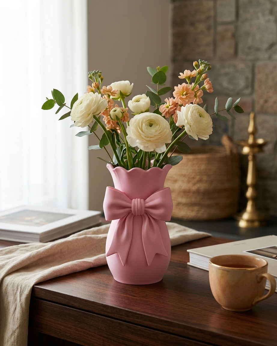 Luna Bow Floral Vase