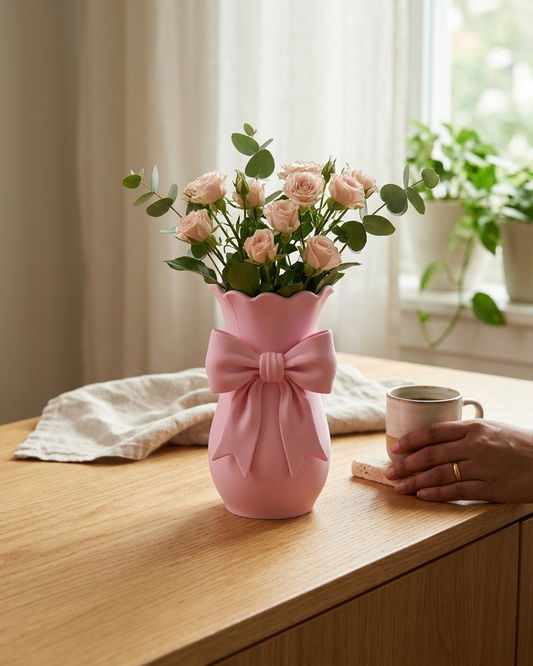 Luna Bow Floral Vase