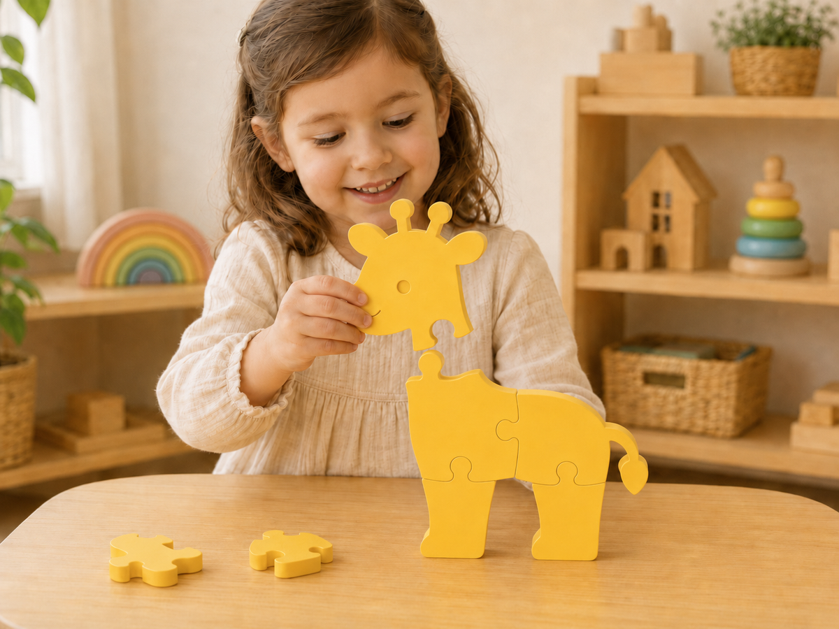 Animal Puzzle Set for Kids – Montessori Style Educational Toy | Set of 5 3D Printed