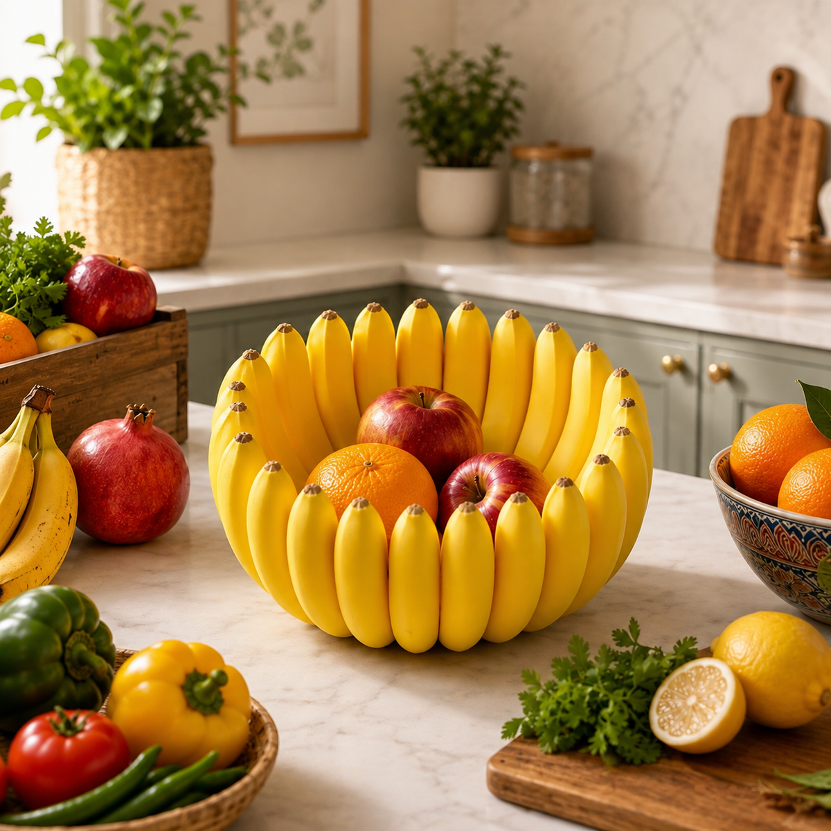 Banana-Inspired Fruit Bowl