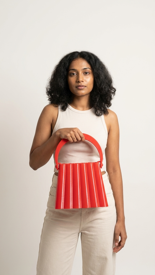 Modern 3D Printed Bucket Handbag