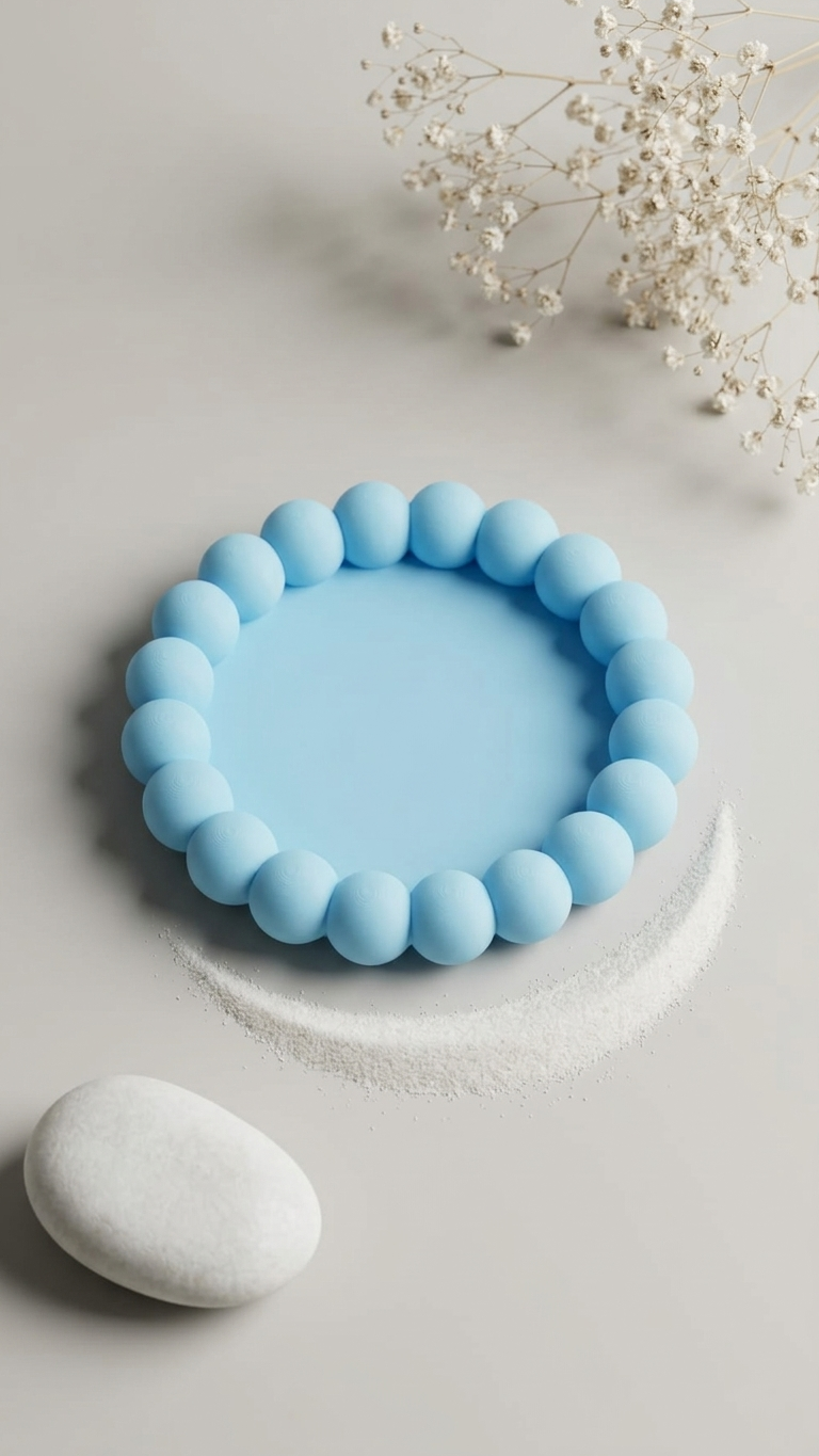 Blue Beaded Jewelry Tray