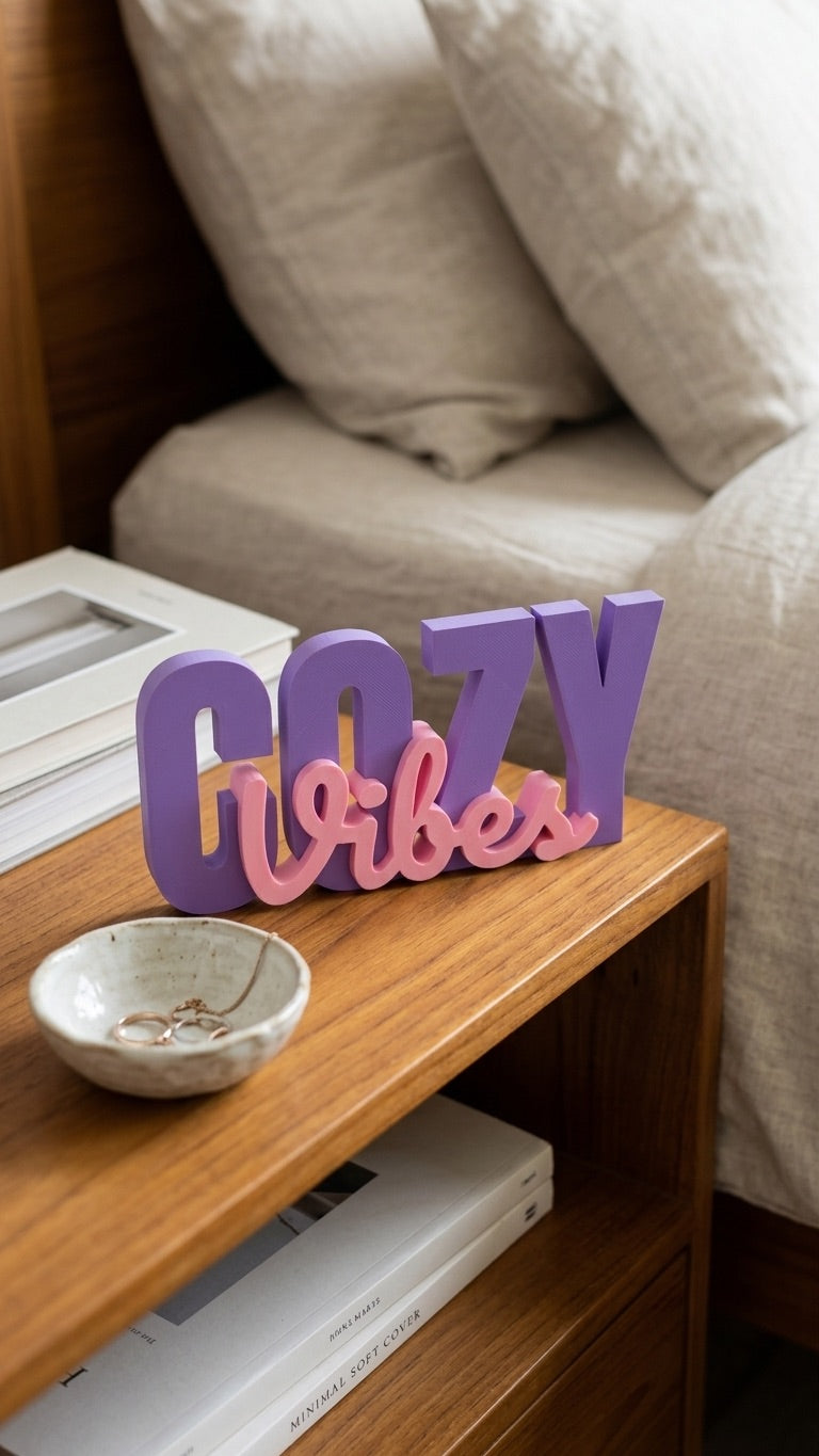 Cozy Tribes 3D Decorative Name Stand