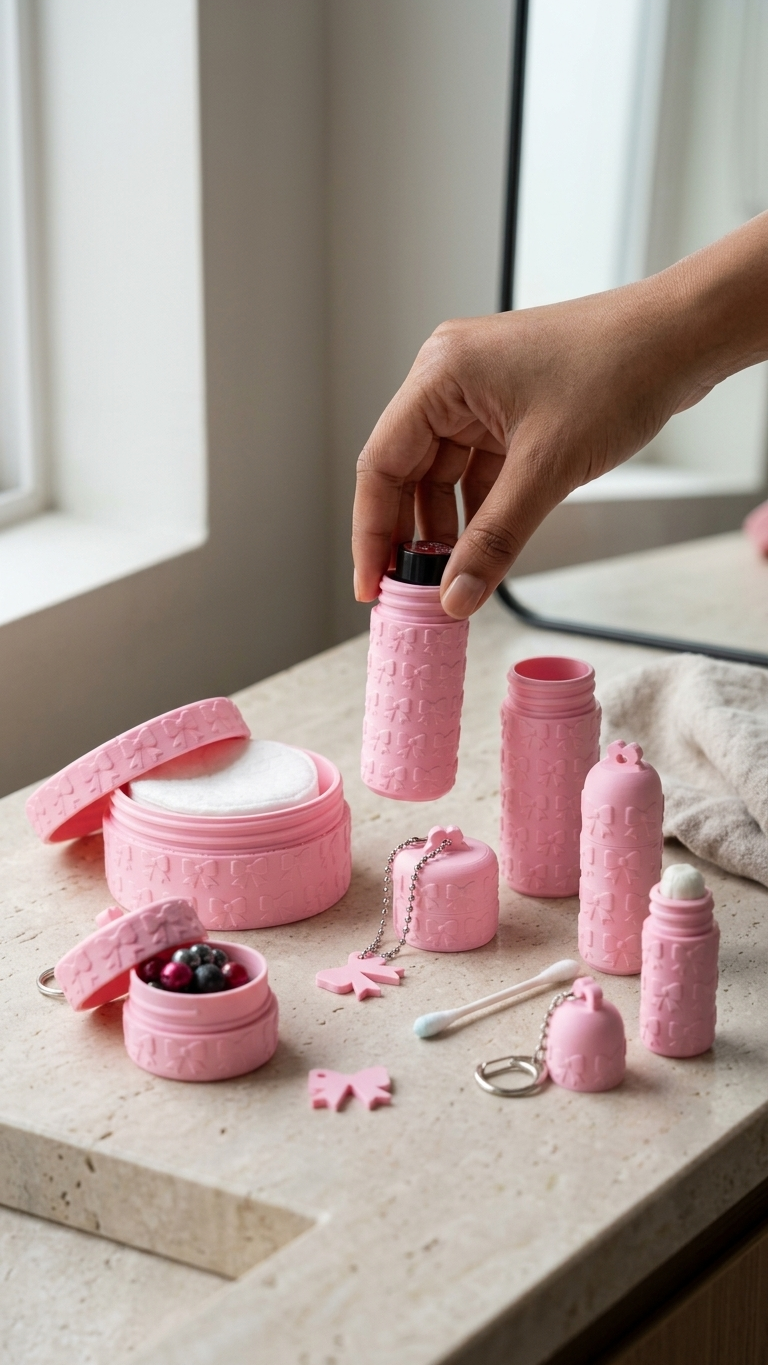 Bow Makeup & Beauty Organizer 3D Printed