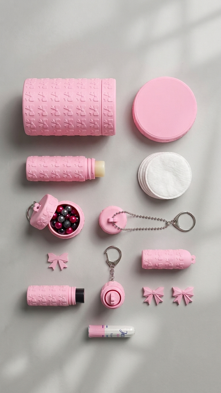 Bow Makeup & Beauty Organizer 3D Printed