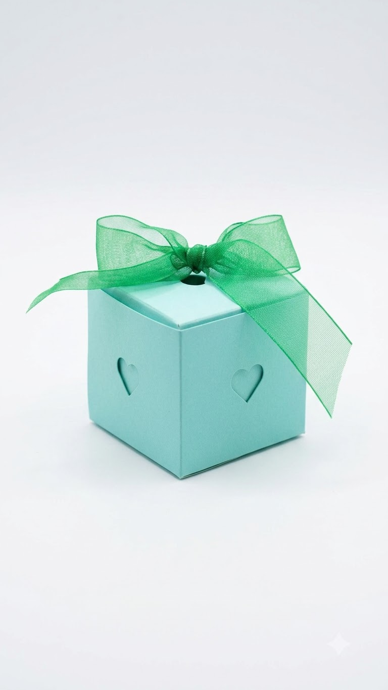 Heart foldable Gift box -flat pack of 3