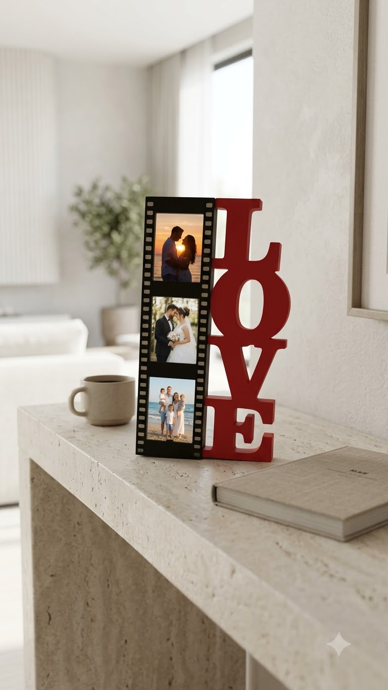 LOVE Photo Frame – 3 Picture 3d Printed