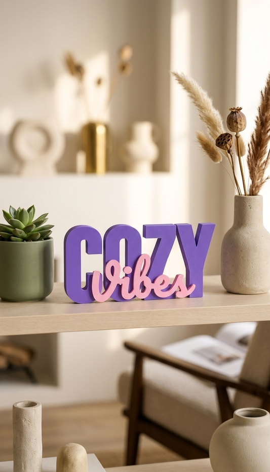 Cozy Tribes 3D Decorative Name Stand