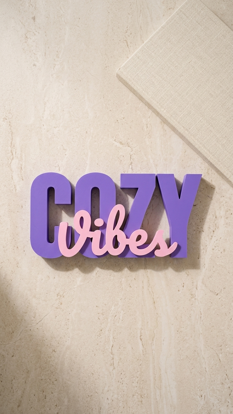 Cozy Tribes 3D Decorative Name Stand