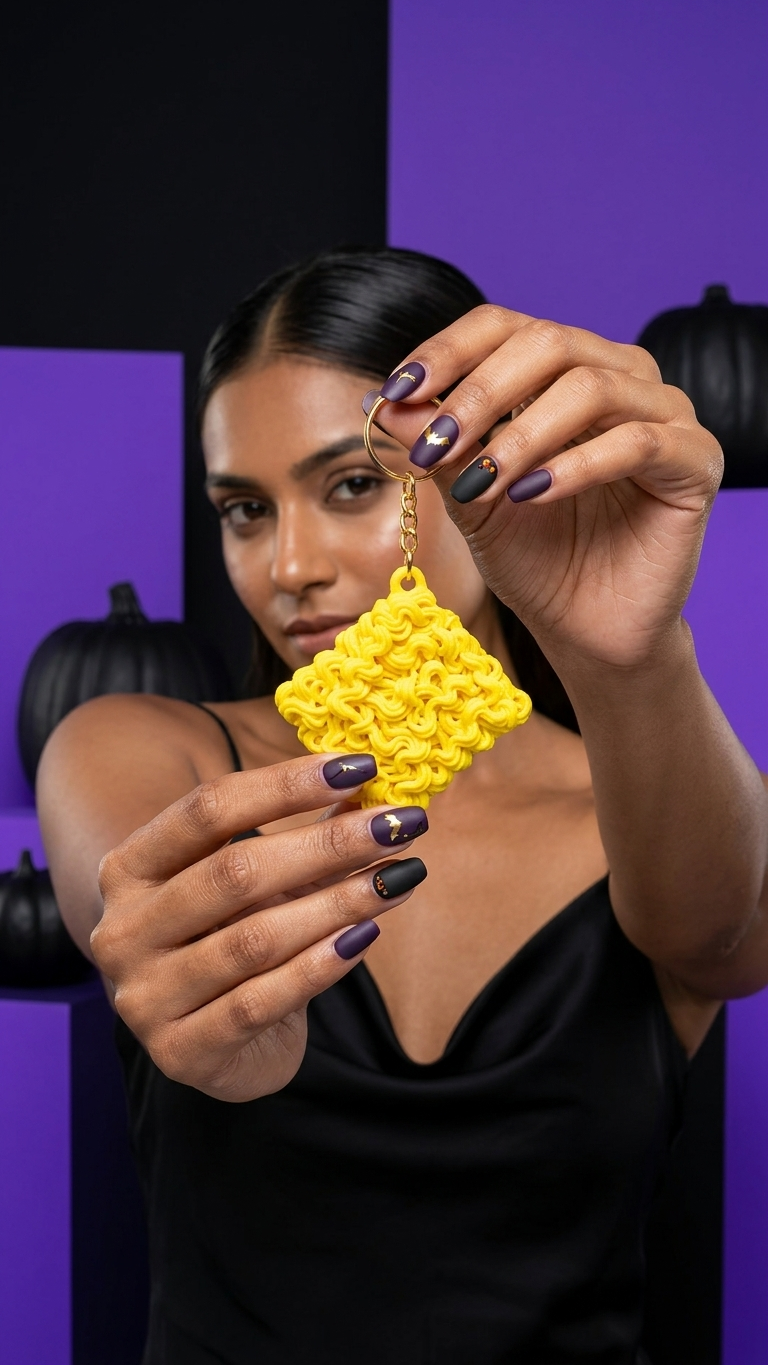 Noodle Keychain – Fun & Unique Yellow Bag Charm