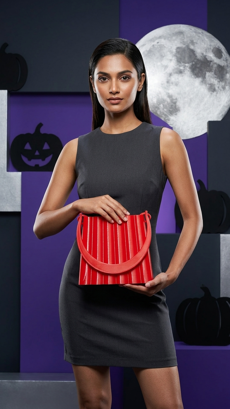 Modern 3D Printed Bucket Handbag