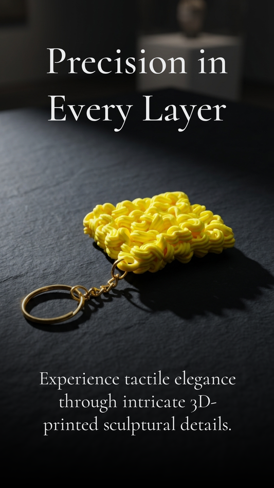 Noodle Keychain – Fun & Unique Yellow Bag Charm